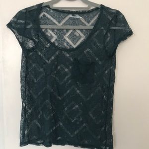 green lace XS tee from Kimchi Blue 💚